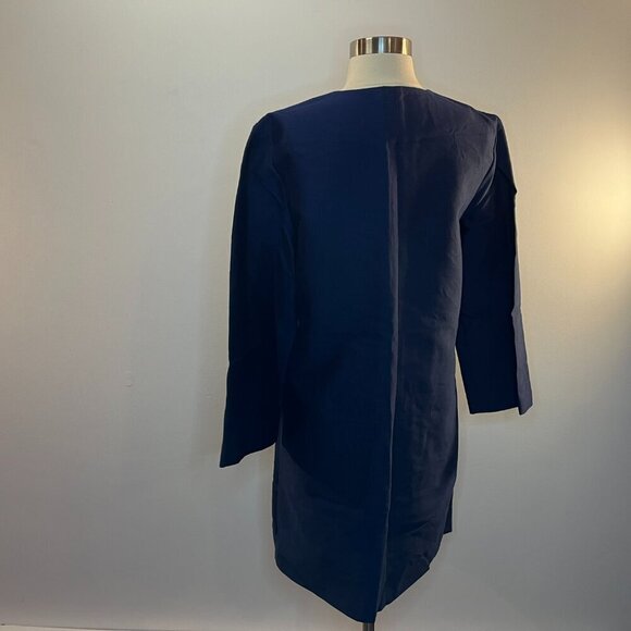 C. WONDER Women's Indigo Blue V-Neck Embellished Dress- Size 10 - NWT $178 - Picture 5 of 5